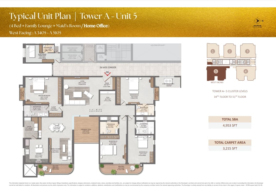 Floor plan for Brigade Gateway Neopolis Hyderabad